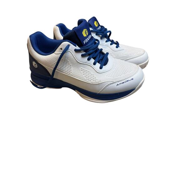 FitVille Amadeus White Blue‎ Mesh Athletic Running Walking Shoes Mens 9EW main image 6